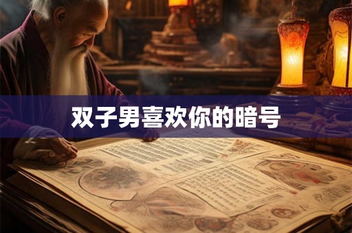 双子男喜欢你的暗号