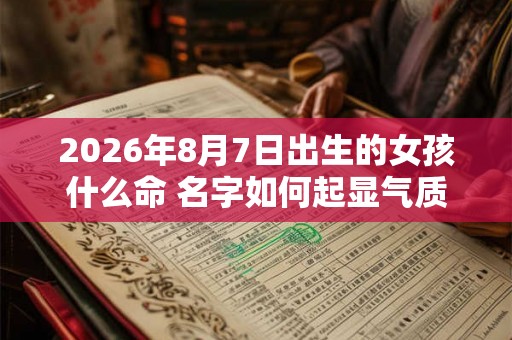 2026年8月7日出生的女孩什么命 名字如何起显气质