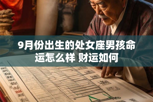 9月份出生的处女座男孩命运怎么样 财运如何