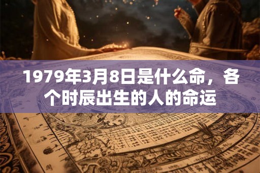 1979年3月8日是什么命，各个时辰出生的人的命运