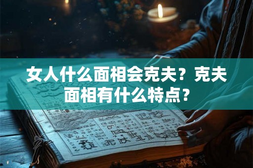 女人什么面相会克夫?克夫面相有什么特点? 女人什么面相会克夫?克夫面相有什么特点?