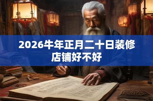 2026牛年正月二十日装修店铺好不好
