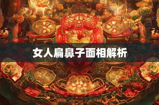 女人扁鼻子面相解析