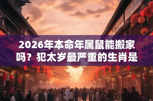 2026年本命年属鼠能搬家吗？犯太岁最严重的生肖是什么？