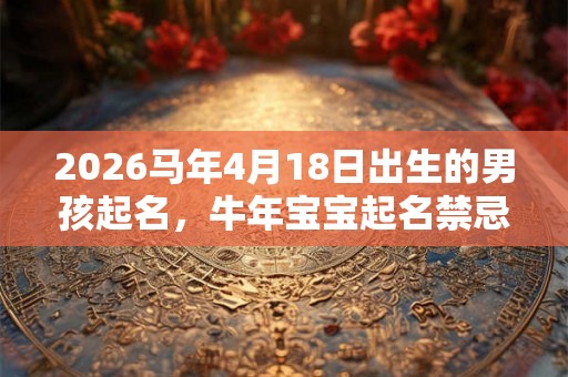 2026马年4月18日出生的男孩起名，牛年宝宝起名禁忌大全