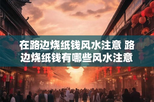 在路边烧纸钱风水注意 路边烧纸钱有哪些风水注意