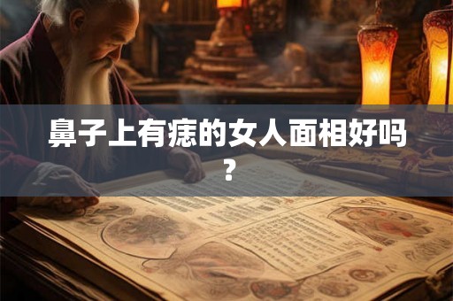 鼻子上有痣的女人面相好吗? 鼻子上有痣的女人面相好吗?