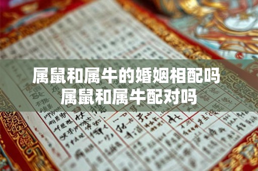 属鼠和属牛的婚姻相配吗 属鼠和属牛配对吗 属鼠和属牛的婚姻相配吗 属鼠和属牛配对吗
