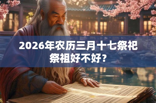 2026年农历三月十七祭祀祭祖好不好？
