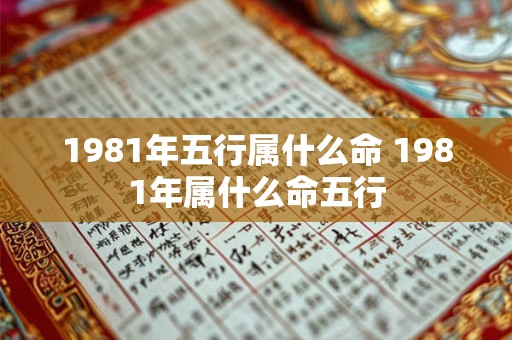 1981年五行属什么命 1981年属什么命五行