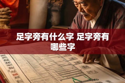 足字旁有什么字 足字旁有哪些字