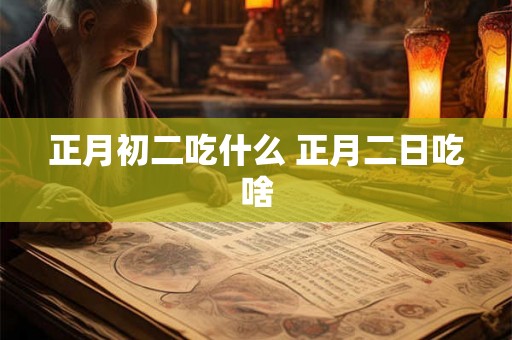 正月初二吃什么 正月二日吃啥
