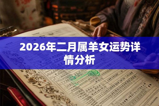 2026年二月属羊女运势详情分析