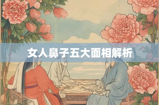 女人鼻子五大面相解析