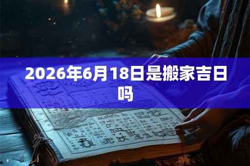 2026年6月18日是搬家吉日吗