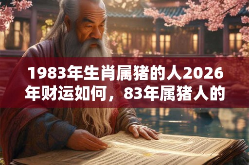 1983年生肖属猪的人2026年财运如何,83年属猪人的大运年 1983年生肖属猪的人2026年财运如何,83年属猪人的大运年