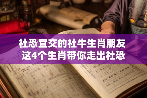 社恐宜交的社牛生肖朋友 这4个生肖带你走出社恐