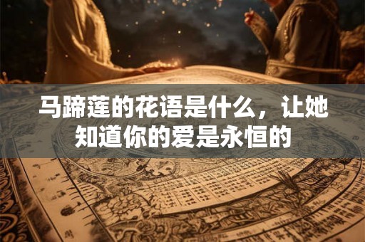 马蹄莲的花语是什么，让她知道你的爱是永恒的