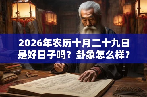 2026年农历十月二十九日是好日子吗?卦象怎么样? 2026年农历十月二十九日是好日子吗?卦象怎么样?