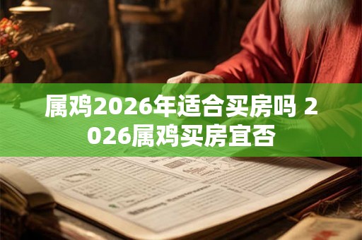 属鸡2026年适合买房吗 2026属鸡买房宜否