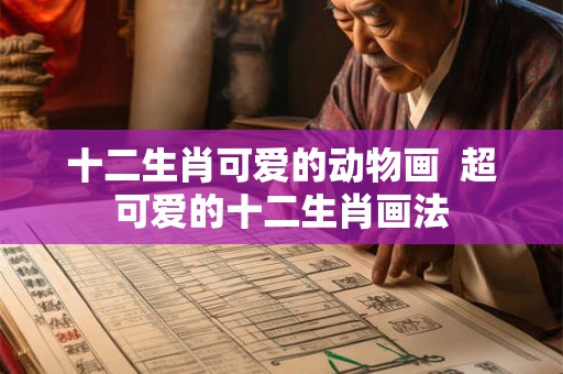 十二生肖可爱的动物画  超可爱的十二生肖画法