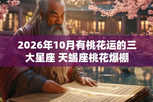 2026年10月有桃花运的三大星座 天蝎座桃花爆棚 2026年10月有桃花运的三大星座 天蝎座桃花爆棚