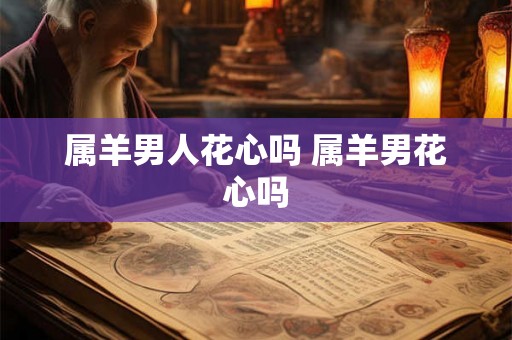 属羊男人花心吗 属羊男花心吗