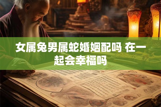女属兔男属蛇婚姻配吗 在一起会幸福吗