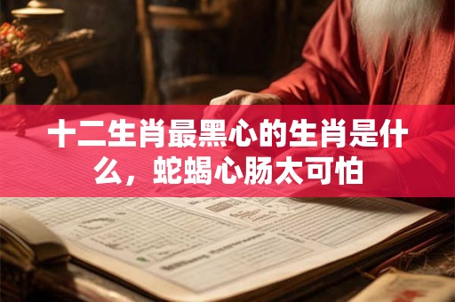 十二生肖最黑心的生肖是什么,蛇蝎心肠太可怕 十二生肖最黑心的生肖是什么,蛇蝎心肠太可怕
