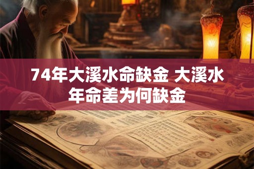 74年大溪水命缺金 大溪水年命差为何缺金