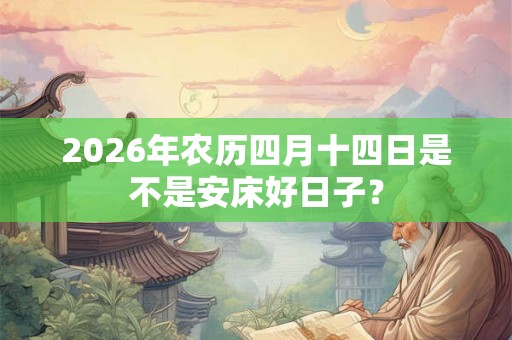 2026年农历四月十四日是不是安床好日子？