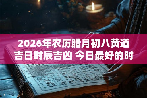 2026年农历腊月初八黄道吉日时辰吉凶 今日最好的时辰