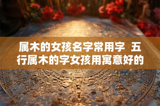 属木的女孩名字常用字  五行属木的字女孩用寓意好的名字