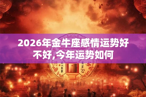 2026年金牛座感情运势好不好,今年运势如何 2026年金牛座感情运势好不好,今年运势如何