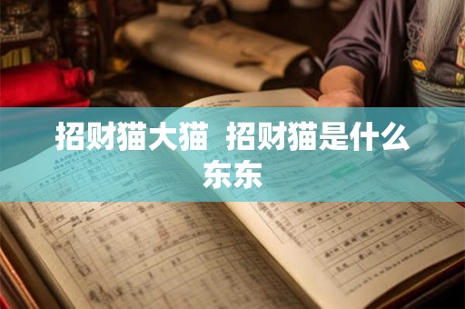 招财猫大猫 招财猫是什么东东 招财猫大猫 招财猫是什么东东