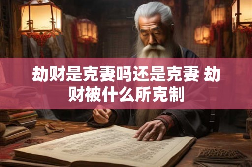 劫财是克妻吗还是克妻 劫财被什么所克制