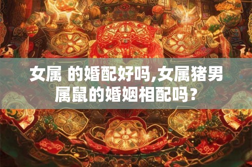 女属 的婚配好吗,女属猪男属鼠的婚姻相配吗？