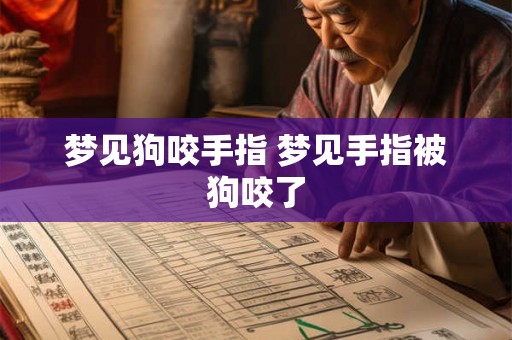 梦见狗咬手指 梦见手指被狗咬了