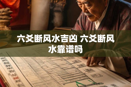 六爻断风水吉凶 六爻断风水靠谱吗