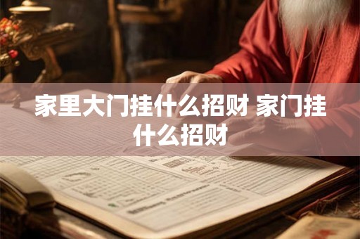 家里大门挂什么招财 家门挂什么招财