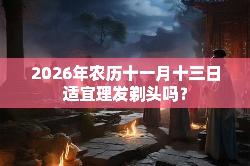 2026年农历十一月十三日适宜理发剃头吗？