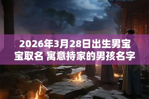 2026年3月28日出生男宝宝取名 寓意持家的男孩名字