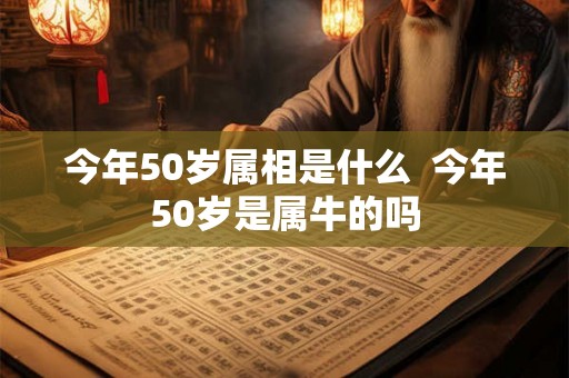 今年50岁属相是什么  今年50岁是属牛的吗