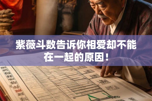 紫薇斗数告诉你相爱却不能在一起的原因！