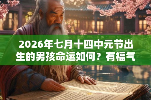2026年七月十四中元节出生的男孩命运如何？有福气吗？