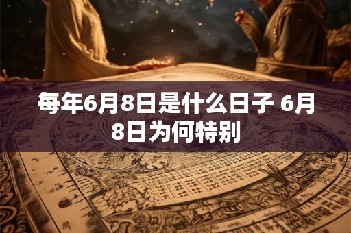 每年6月8日是什么日子 6月8日为何特别