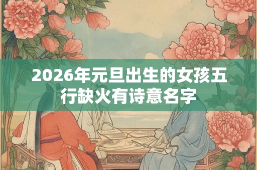 2026年元旦出生的女孩五行缺火有诗意名字 2026年元旦出生的女孩五行缺火有诗意名字