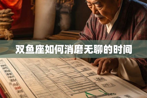 双鱼座如何消磨无聊的时间
