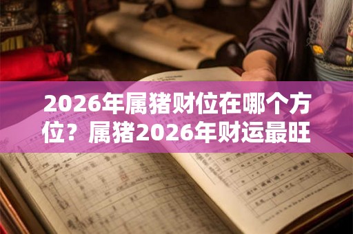 2026年属猪财位在哪个方位？属猪2026年财运最旺的月份