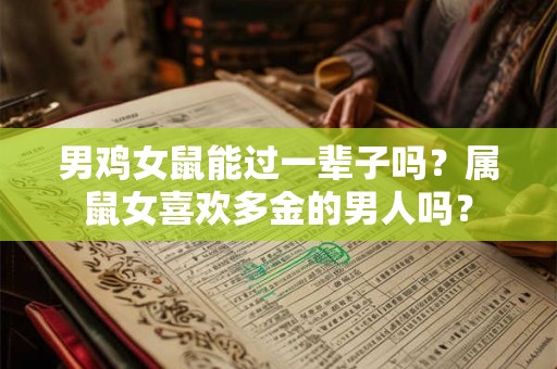 男鸡女鼠能过一辈子吗？属鼠女喜欢多金的男人吗？